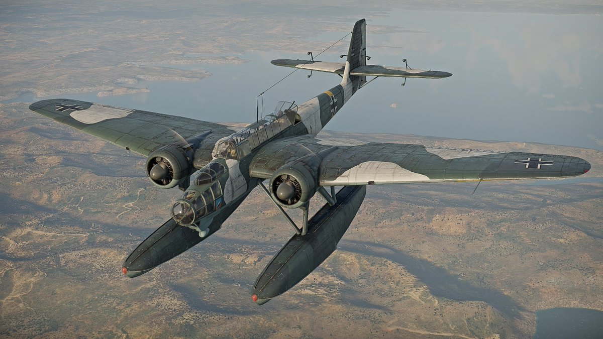 tankandwolf's tweet image. 次で実装予定のHe 115 C-1
双発のフロート機とか格好良すぎる...スウェーデンの同型機T2と比べて主武装に15mm MG151があったりエンジンの後ろに防護機銃が付いてたり結構違いがありますね
#Devserver