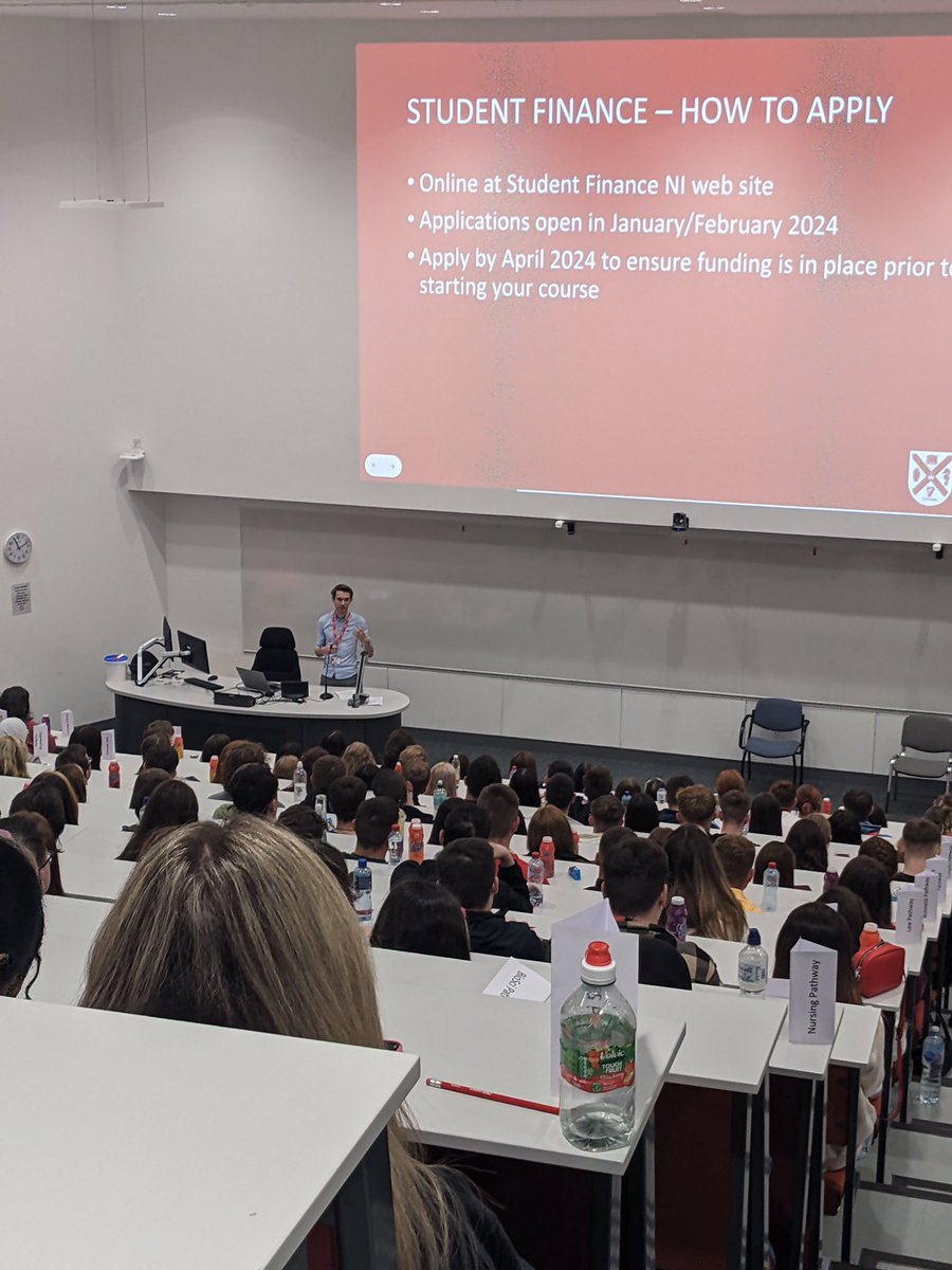 QUBWPU's tweet photo. Finally, our Graduate Intern TJ walked them through:

•What is available to them from Student Finance NI

•The Day in the Life of a Student

Our students were also well fed and had a chance to chat with academics from their chosen pathways!

We’ll see them again soon 4/4 https://t.co/sCSgP7AlLW