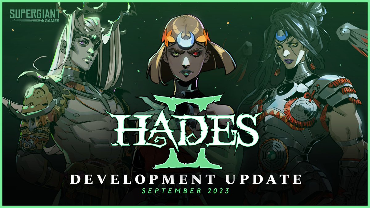 HADES II Development Update! 💀🌒🌕🌘💀

We've been making steady progress since our reveal at The Game Awards, and getting close to an Early Access launch some months from now, in Q2 2024.

More details and answers to your questions here:
supergiantgames.com/blog/hades-ii-…
