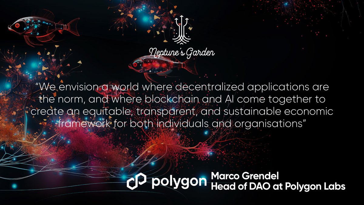 We're delighted to reveal our collaboration with @0xPolygonLabs, a frontrunner among the six esteemed teams steering #NeptunesGarden🍃

With @0xPolygonLabs we strive to build a more equitable, transparent and sustainable economic framework for individuals and organisations