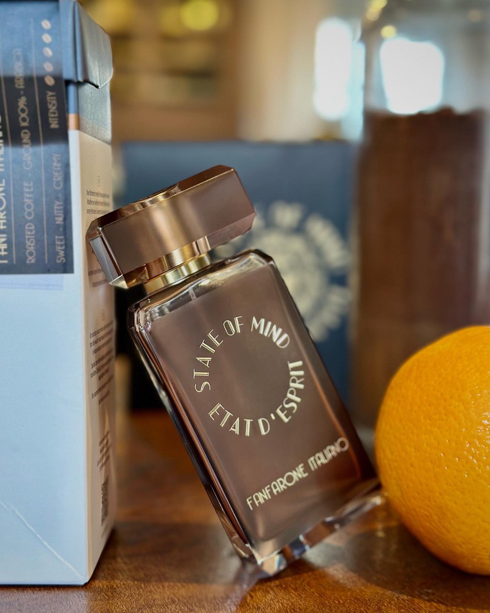 stateofmind_fr's tweet photo. "Indulge in the exquisite fusion of coffee and fragrance with FANFARONE ITALIANO! ☕✨ 

#FanfaroneItaliano #GourmetCoffee #LuxuryFragrance #Indulgence #CoffeeLovers #PerfumeAddict #AromaticJourney #StateOfMind #Versailles #Italy #FragranceCollection https://t.co/OjJ1doW6Dk