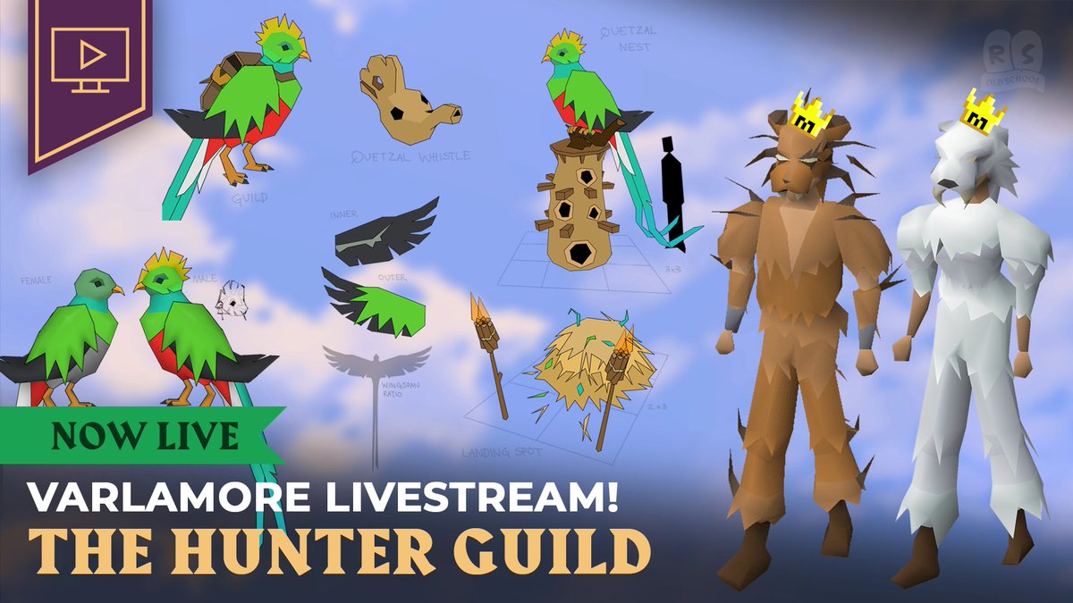 OldSchoolRS's tweet photo. 🔴 LIVE NOW 🔴

🦅 We've tracked down Mod Sarnie and Mod Other to answer your questions about The Hunter Guild!

🔗 Calling all Hunters: https://t.co/gtEiiG2jde https://t.co/lY77AIl4pJ