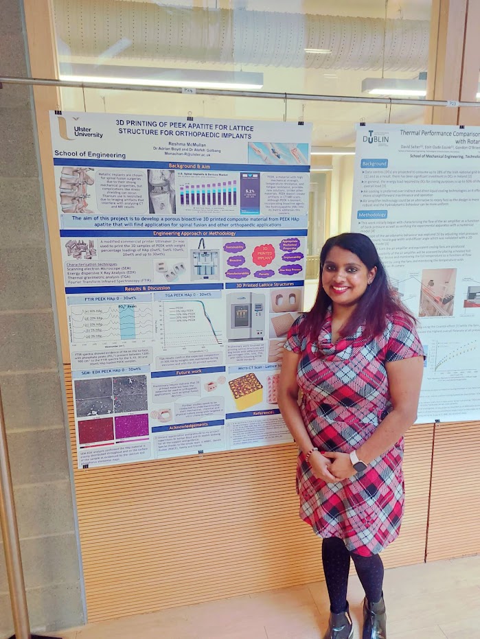 NIBES (@nibes_official) on Twitter photo <a href="/UUEngineering/">UU Engineering at Belfast</a> being represented by PhD student <a href="/ReshmaMcMullan/">Reshma McMullan</a> who presented her recent work on 3D printing of PEEK-Apatite for #lattice structures within the field of #orthopaedicimplants 🦴
<a href="/UUBiomaterials/">UUBiomaterials</a> <a href="/boyd_ar/">Adrian Boyd</a> @EngineeringAtUL <a href="/UUEngineering/">UU Engineering at Belfast</a> being represented by PhD student <a href="/ReshmaMcMullan/">Reshma McMullan</a> who presented her recent work on 3D printing of PEEK-Apatite for #lattice structures within the field of #orthopaedicimplants 🦴
<a href="/UUBiomaterials/">UUBiomaterials</a> <a href="/boyd_ar/">Adrian Boyd</a> @EngineeringAtUL