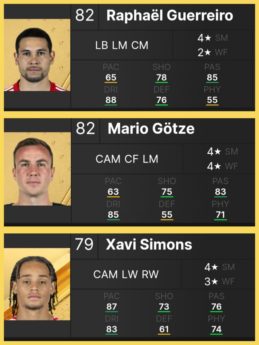 💥Free Tip💥

Versatile players will be the meta in low budget trading and SBC building🤗

I give you a few examples on the images below⤵️

I will post a list of 24 very good examples when the official database is relealed💚

💚+🔁 if you want this list

Make sure to Follow😎