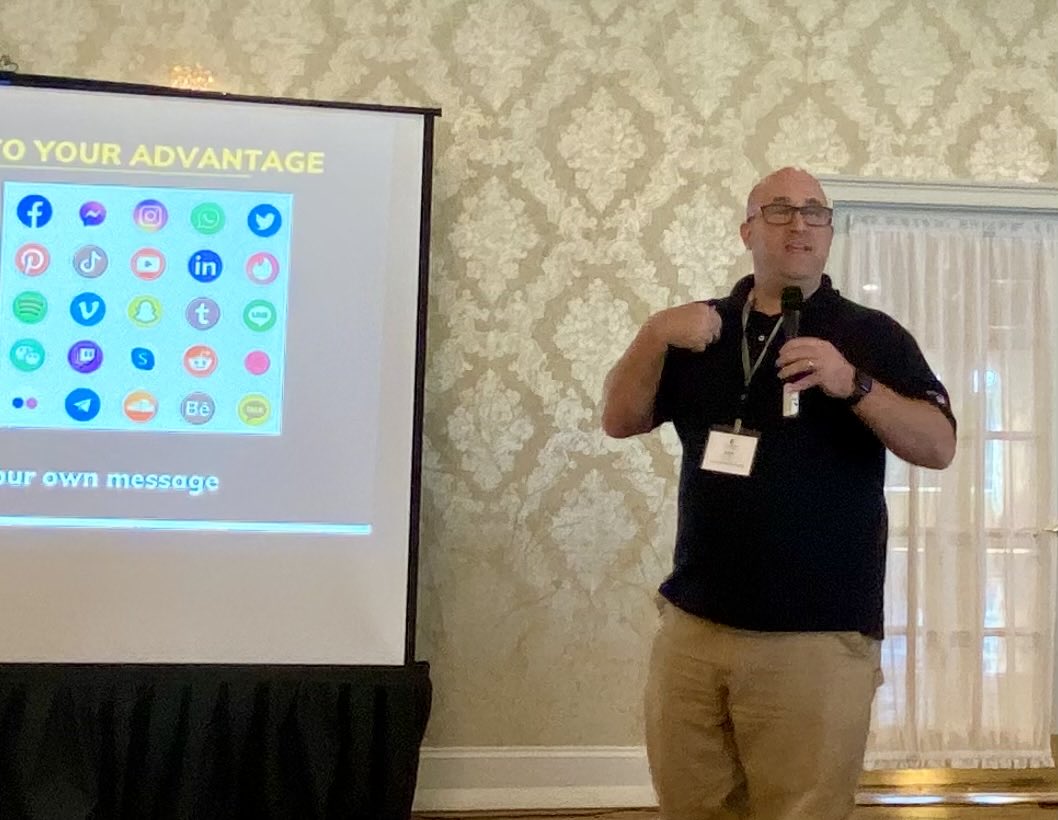 John Guilfoil discussing media strategy at the Managers Association meeting today in Wrentham ⁦<a href="/GuilfoilPR/">John Guilfoil PR</a>⁩ ⁦<a href="/massmunicipal/">Mass. Municipal Assn</a>⁩