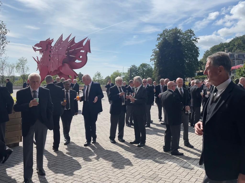 UGLE_GrandLodge's tweet photo. Thank you to everyone who travelled to Wales yesterday for #QC 🐉

It was a day filled with camaraderie and the exchange of valuable insights, with Lodges sharing their awe-inspiring success stories from the Members' Pathway! 🌟👊

#Freemasons #QC23 #MembersPathway https://t.co/i49VEbxKmJ