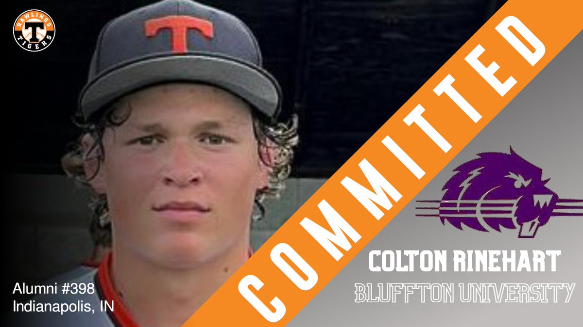 Congrats to 2024 Colton Rinehart on his commitment to Bluffton University! 

#TigerAlum 
<a href="/indy_tigers/">Rawlings Indy Tigers</a> 
@PBRIndiana 
<a href="/Rawlings_Tigers/">Rawlings Tigers</a>