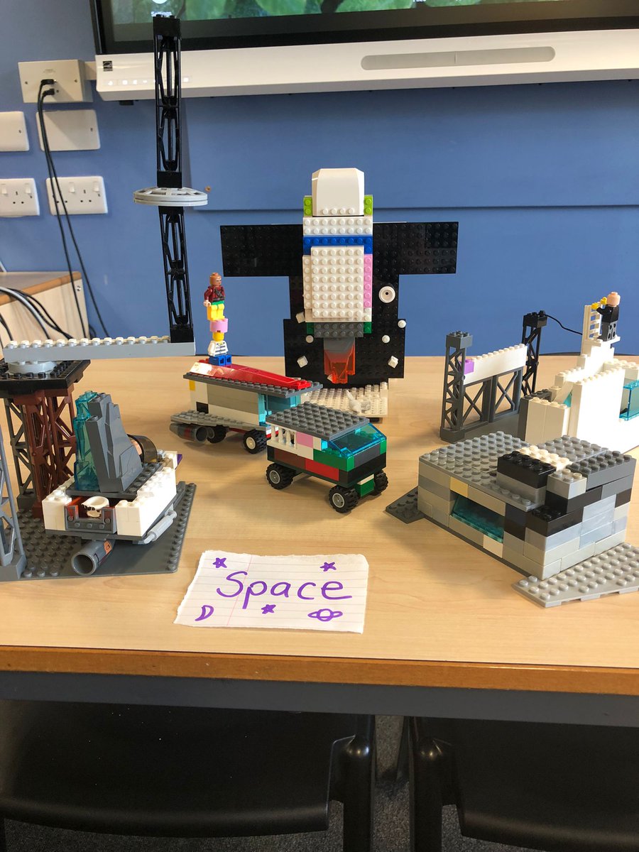 Tonight’s Lego Club. The theme was ‘space’ and we have rockets on the moon, satellites, a moon buggy and even a space jail! Which one will win the weekly prize?! #enrichment #clubs #joinaclub