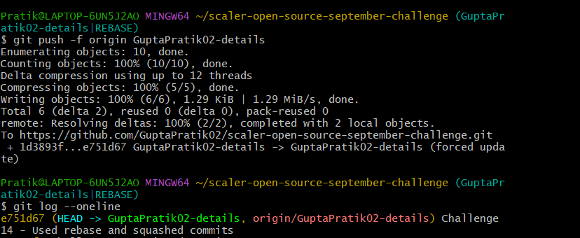 GuptaPratik02's tweet photo. Hello all,
It's Day 14
Completed #task14 of #OpenSourceSep Challenge with @Scaler_Official Discord Community.
You can join the community HERE -https://t.co/TLzVPtgifl…
#Opensourcesep
#ScalerDiscord https://t.co/AyB3o1MiT5