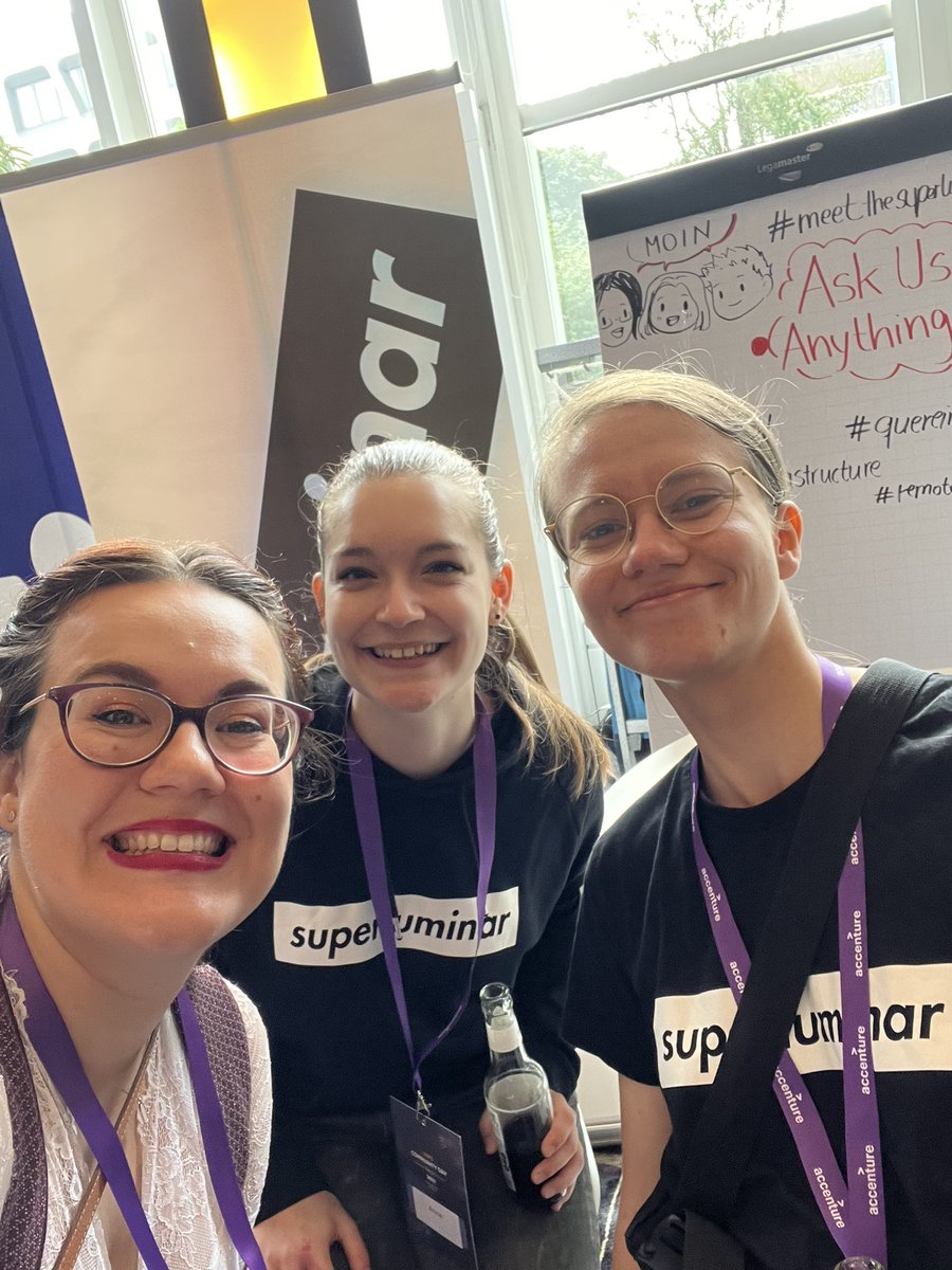 And don’t forget to thank my lovely colleagues at <a href="/superluminario/">superluminar GmbH</a> for supporting me 🥳💜(there are just a few in the picture, but we were a lot more!)