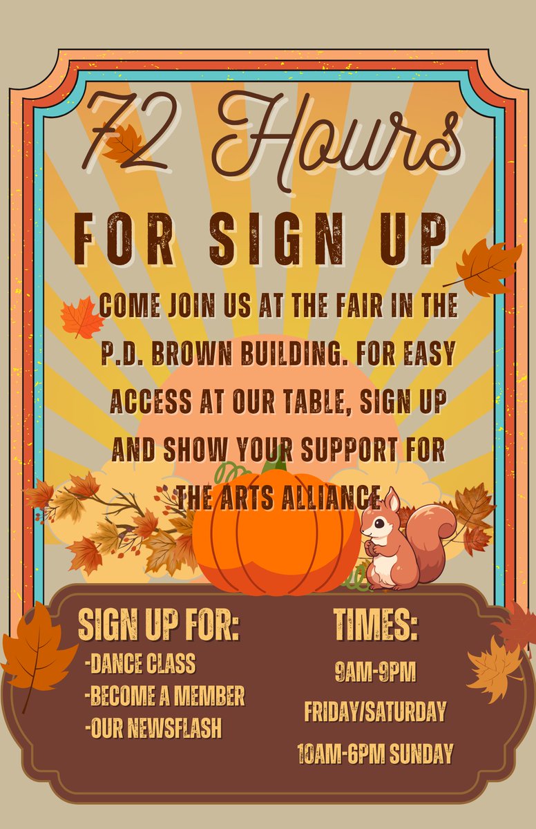 Fun Fact Friday: 72 Hour Sign Up, Come and visit CCAA at the Fair in the P.D. Brown Building!