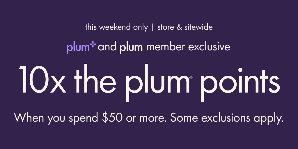 chaptersindigo's tweet photo. Earn 10x the plum points when you spend $50+ on almost anything in store and online. ✨
Offer ends Sept.17.
Some exclusions apply.
*Bonus points may take up 14 days to show up in your account.
Not a member? Join now: https://t.co/cN0TRUlrKb
#plumPLUS #PlumPoints https://t.co/4qccke5yko