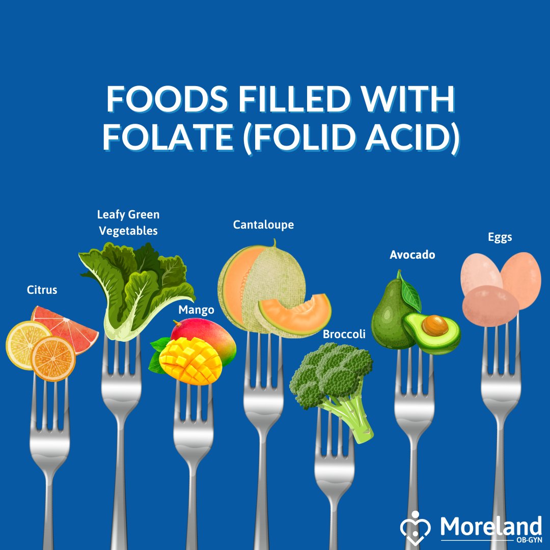 Yesterday, we covered why #folicacid is vital during your #pregnancy. Today, let's look at some easy and delicious ways to get your recommended daily dose of folate! Which food are you making sure to add to your daily diet? #pregnancyjourney #pregnancydiet #PowerToPrevent