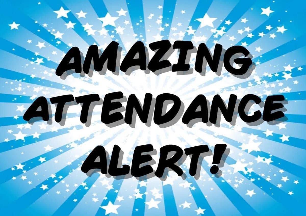 ⭐️Another Amazing Attendance Alert! 
Whole school attendance remains at 97% with 7 classes with incredible 100% attendance today! 💚 #smashingit #1%extra #learningtodayfortomorrow