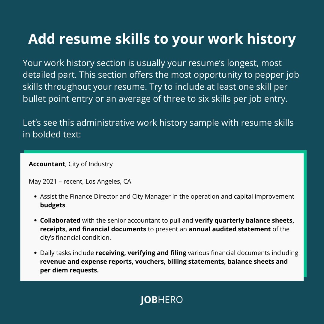 JobHeroHQ's tweet photo. Ready to level up your resume game? Learn how to seamlessly integrate your job skills into your work history for a resume that stands out: https://t.co/GU4qQn9gWl 

#Jobs #JobSearch #JobSeekers #Resume #JobHero #Skills https://t.co/Jg2TEbTc5V