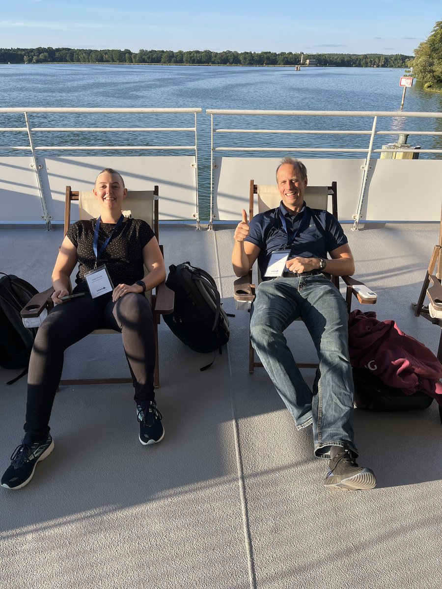 Boat trip starting <a href="/automl_conf/">AutoML_conf</a> with <a href="/FrankRHutter/">Frank Hutter</a> and <a href="/TanjaTornede/">Tanja Tornede</a> #AutoML23