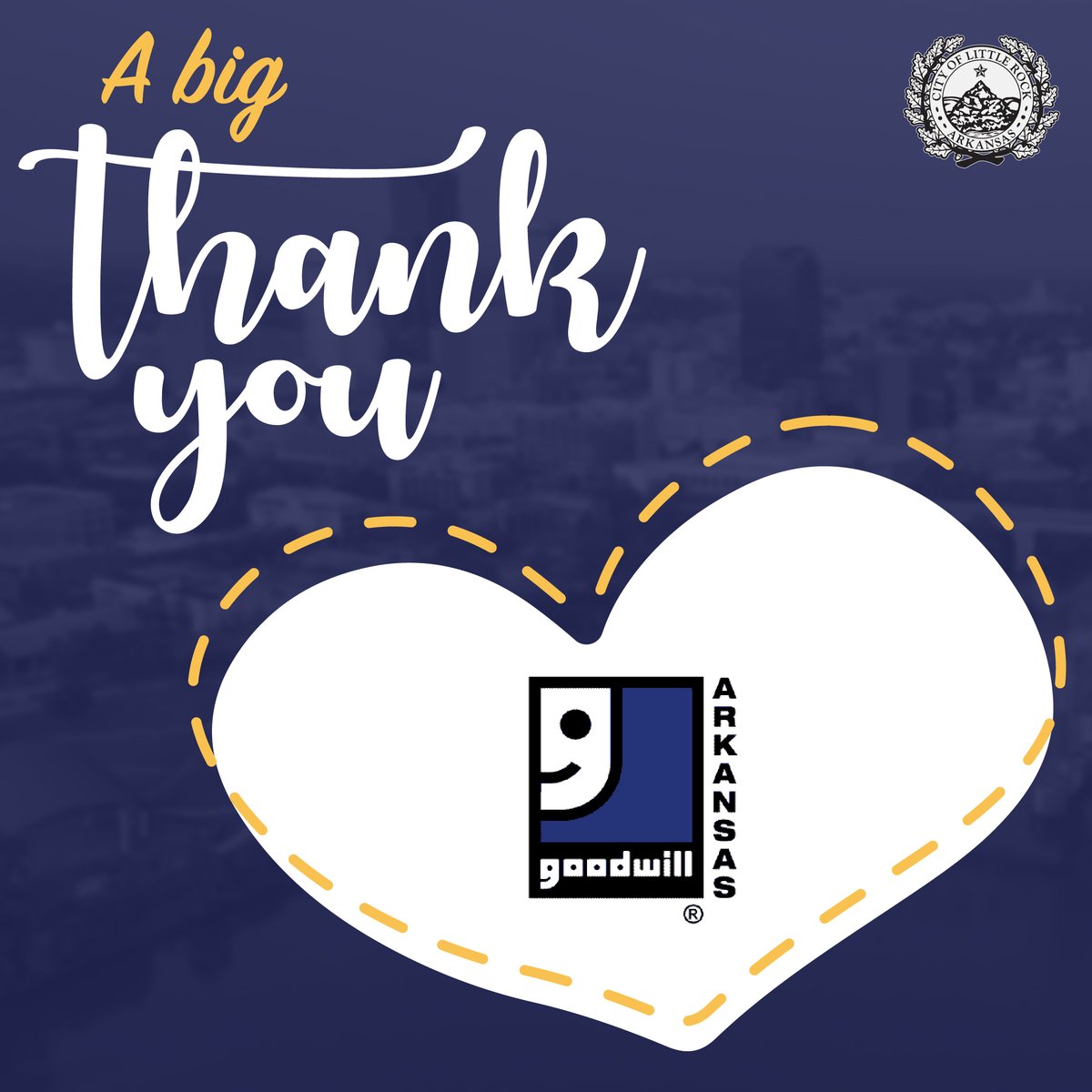 CityLittleRock's tweet photo. #LRstrong wouldn't be possible without the amazing organizations and YOU, our incredible residents!  Your commitment and generous contributions are ensuring a brighter path after the March 31 storm.  Thank you for being the driving force behind our #PROGRESS! 
[1] https://t.co/qhnnLF8aBm