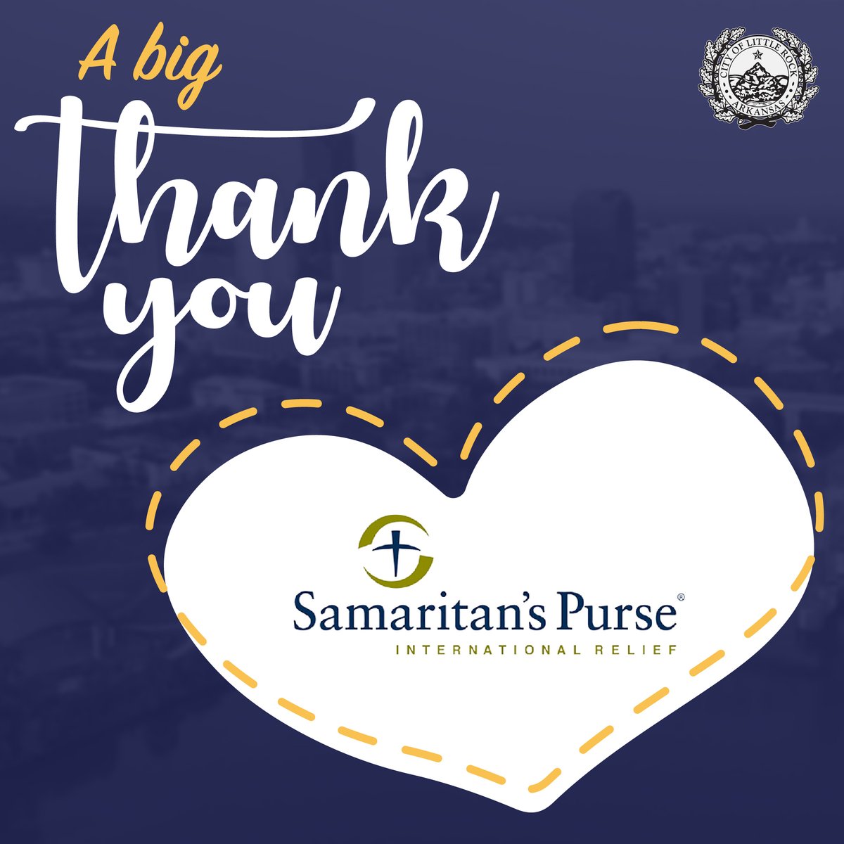 CityLittleRock's tweet photo. #LRstrong wouldn't be possible without the amazing organizations and YOU, our incredible residents!  Your commitment and generous contributions are ensuring a brighter path after the March 31 storm.  Thank you for being the driving force behind our #PROGRESS! 
[1] https://t.co/qhnnLF8aBm