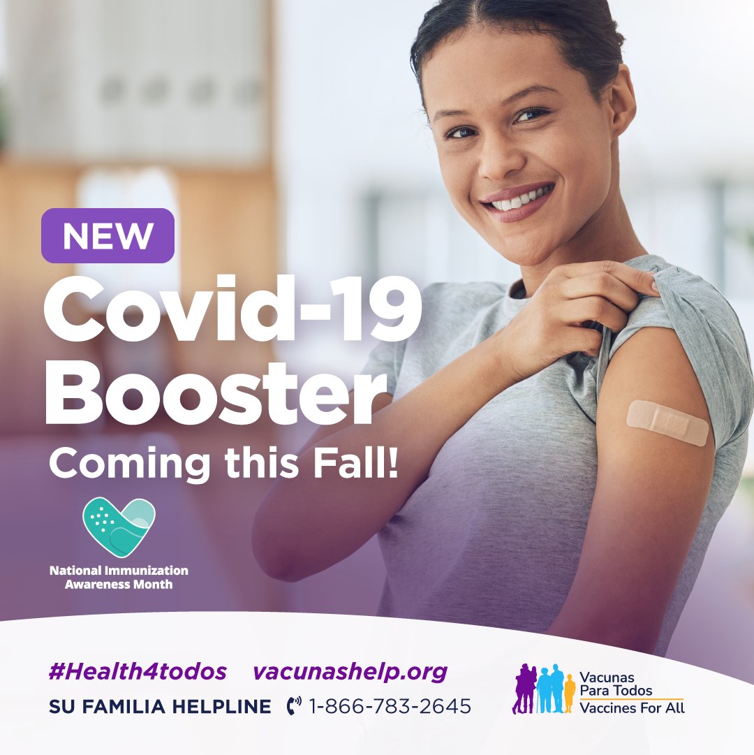 FamilyHealthSD's tweet photo. An updated COVID-19 vaccine will be available this fall! Make plans to stay up to date with the latest vaccine to keep you and your family safe all year long. Follow us or visit https://t.co/WDwb4Q7yIB to learn more! #Health4Todos https://t.co/yEMbteVNsV