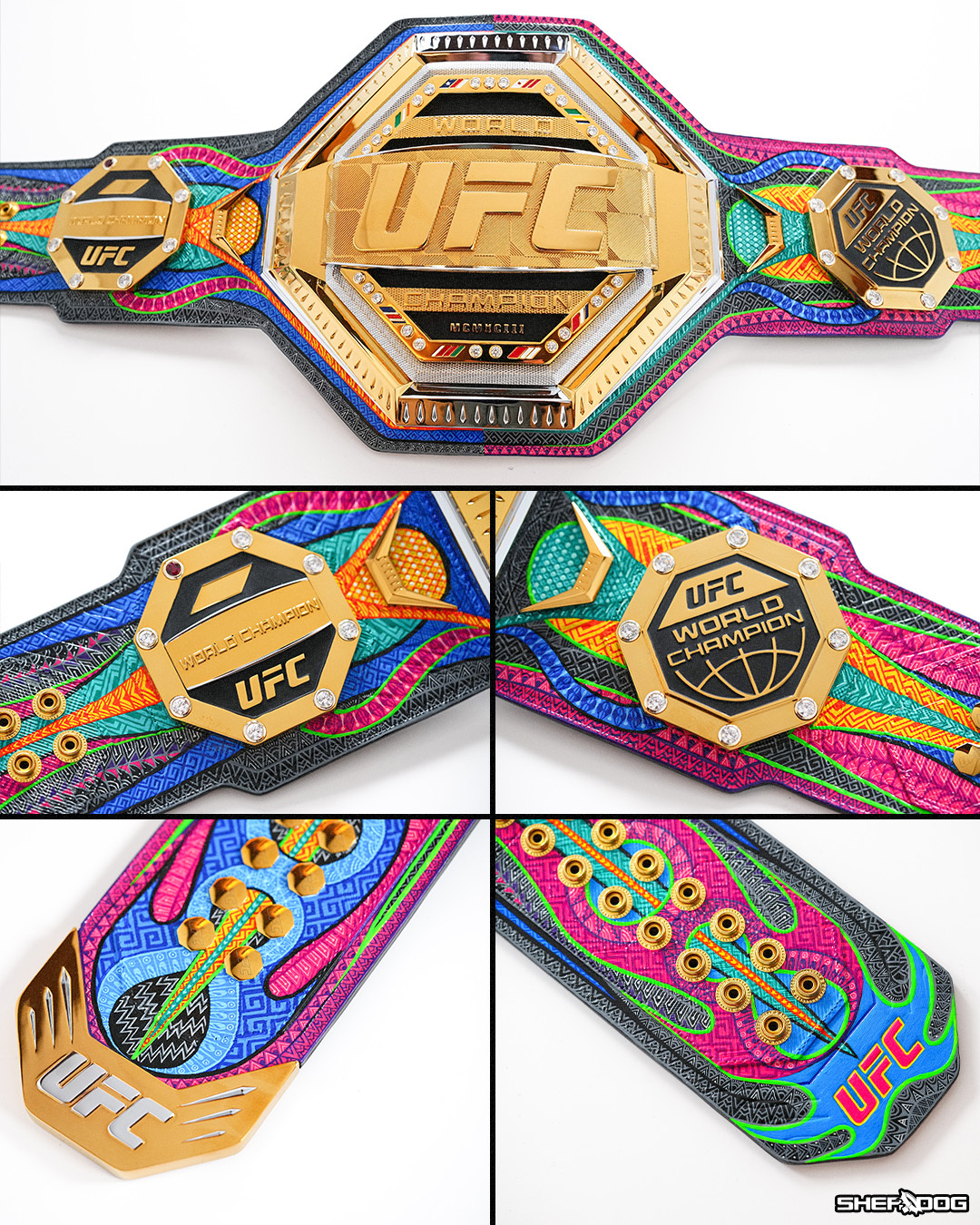 Sherdog on X The unique UFC belt called Tribe Belt 1 that was presented to Alexa Grasso before her defense against Valentina Shevchenko at NocheUFC. Do you like the design https t ZFz7o33O8c