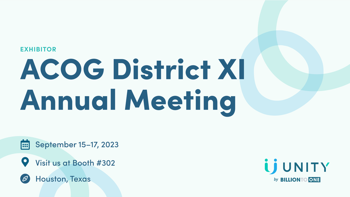 unityscreen's tweet photo. We're thrilled to join the ACOG District XI Annual Meeting tomorrow in Houston! Please stop by our booth, #302, to discuss UNITY Screen.

#ACOG #UNITY https://t.co/DPcvOQ4F30