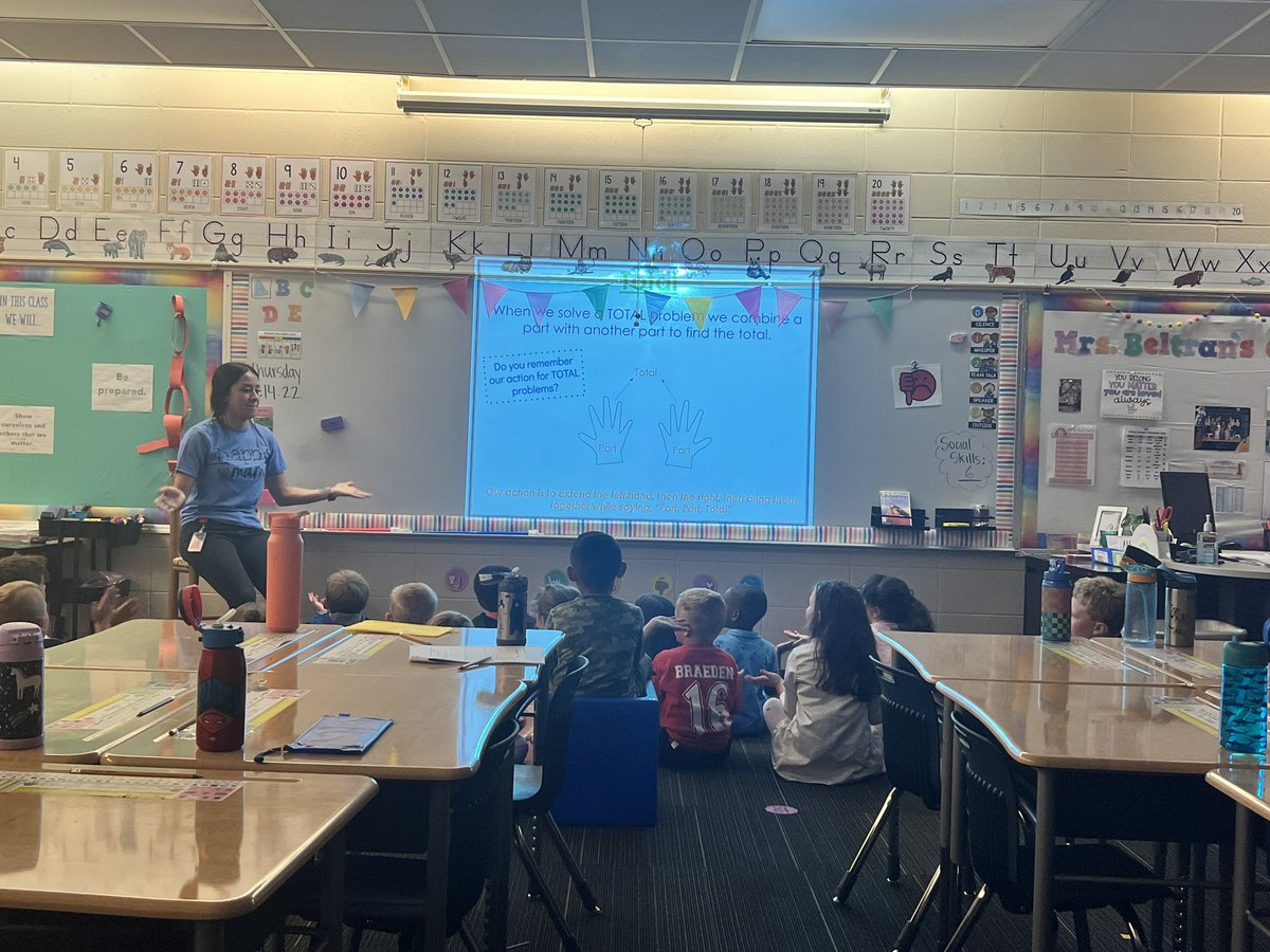 We love seeing SBI in practice! Total Schema happening today in 1st grade <a href="/OlatheTomahawk/">Tomahawk Elementary Olathe</a>! Part-Part-Total