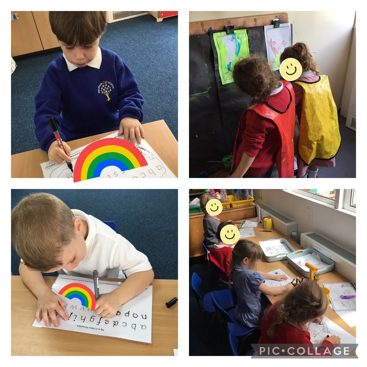 We also have some keen writers! We’ve been strengthening our fine motor control use pencils, crayons, pens and paint to make marks, write our names and draw pictures. Well done Class 1! 🌟✍️ #melthamPD #melthamLit