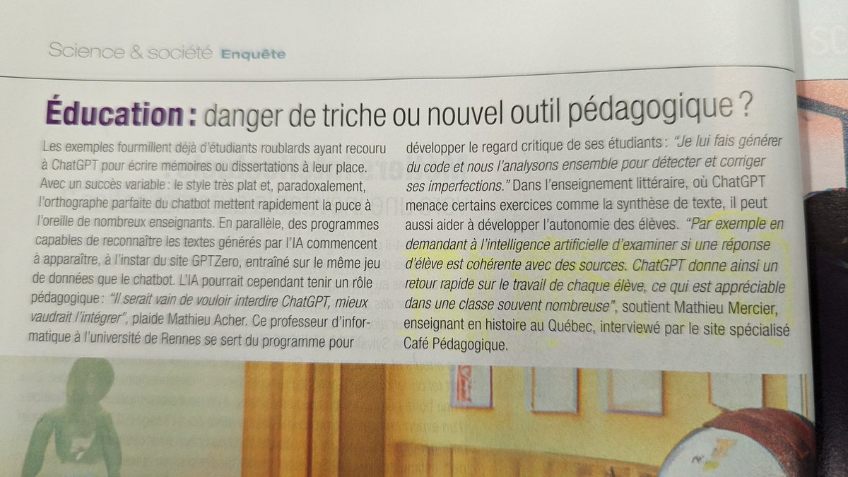 merciermathieu5's tweet photo. Cité dans Science et vie ...

Merci à la bibliothécaire de l'école de me l'apprendre ce matin 😅 https://t.co/2Kmj26A9yN