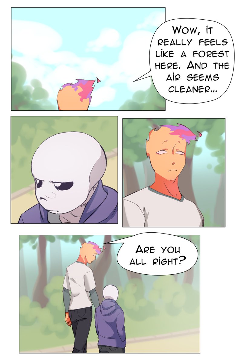 Mityay15's tweet photo. Chapter 3 is short but still important 
(1-4/6)

#undertale || #undertaleau #rhythmtale #grillby #sans #sansby #InAHeartBeat https://t.co/lGG7CCCxjU