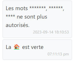 TecoloOfficiel's tweet photo. Grande nouveauté également, 

certains mots sont remplacés par les emojis correspondants, tandis que d'autres mots ne sont plus autorisés, tels que les mots grossiers."

#nouveauté #Enjoy #Tecolo #ReseauSocial https://t.co/6I8daULN9w