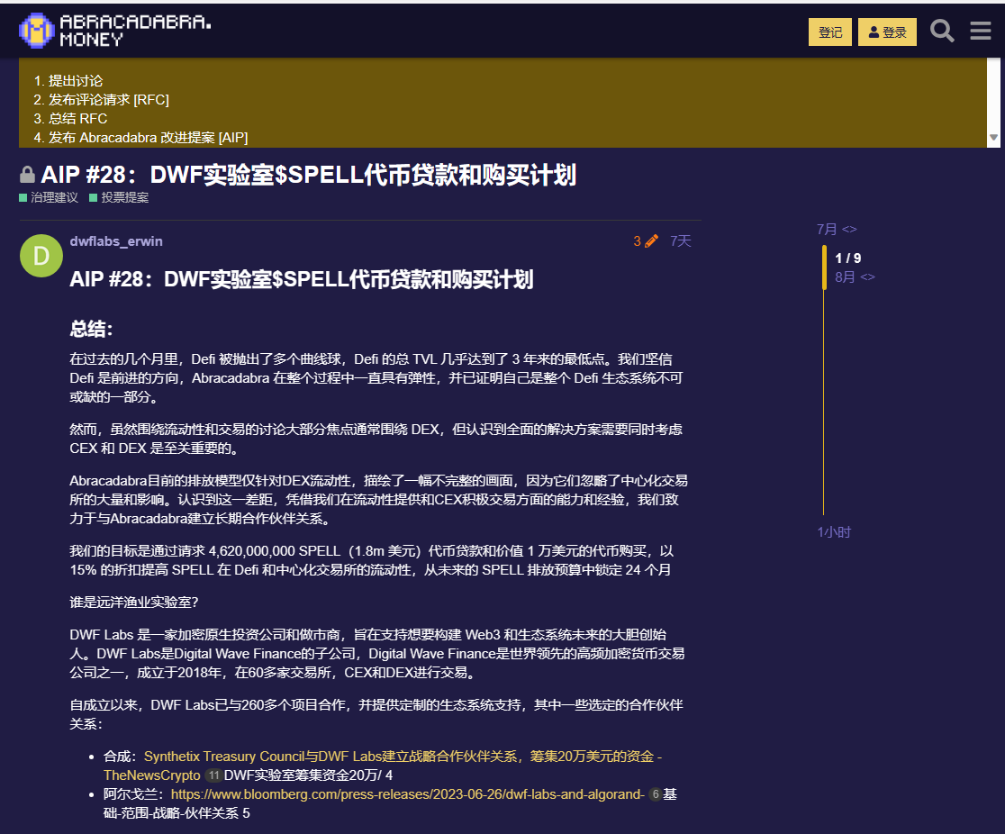 $spell 
dwf购买计划即将投票通过生效，博反弹。