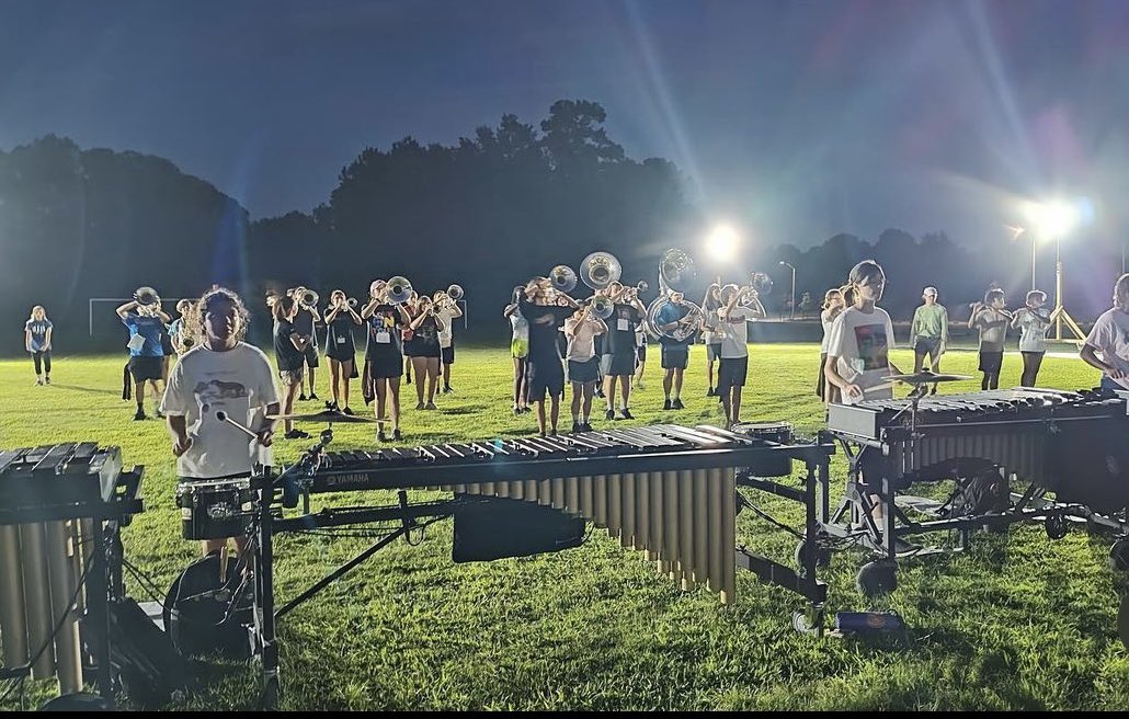 Shout out to @fvbengalbands for all the beautiful music they create! We love to see them perform at half time and hear music down the halls @FuquayVarinaHS @WCPSS_Arts #ArtsEdWeek