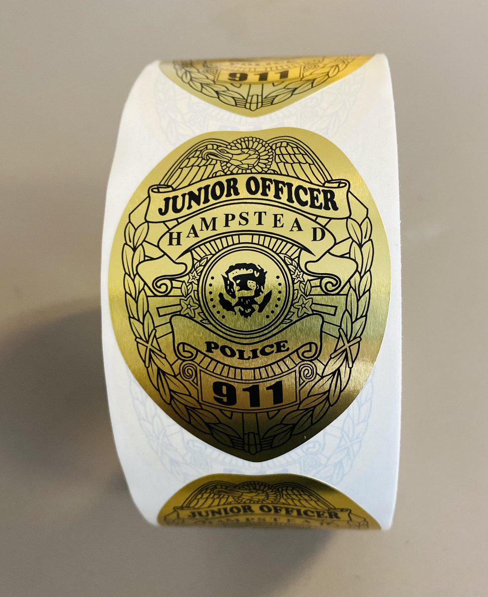 HampsteadPD's tweet image. The next time you see one of our officers...be sure to ask for a Hampstead Police badge sticker.
#nhpolice #hampsteadnh