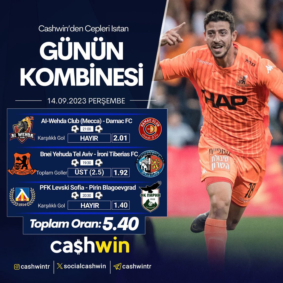 🔥Cashwin’den Cepleri Isıtan Günün Kuponu

⚽️Toplam oran: 5.40

👉🏻Güvenli ve kesintisiz giriş: cashwin1.direct

BOL ŞANSLAR🍀