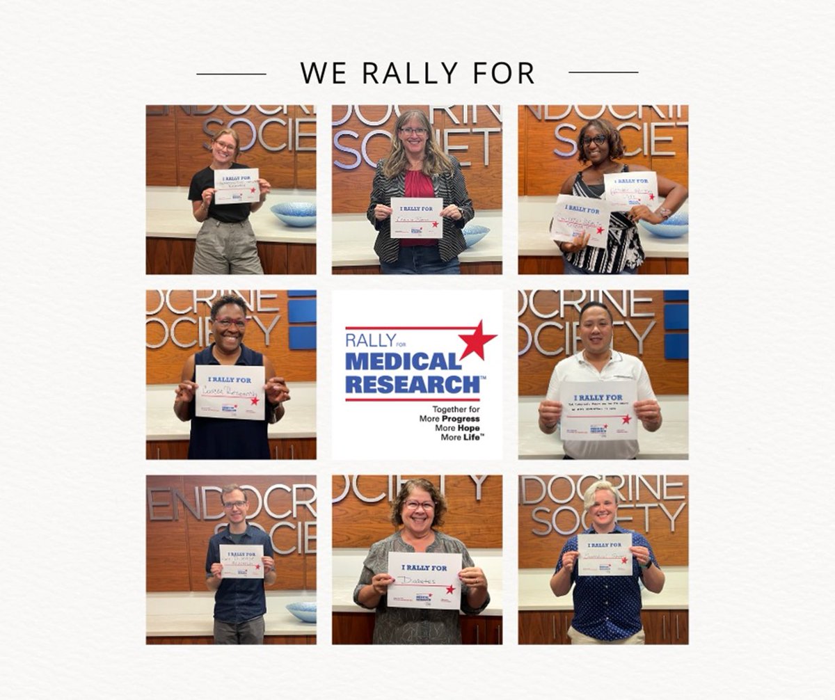 .⁦@TheEndoSociety⁩ staff are joining in the #RallyMedRes ! We rally to #FundNIH #advocacyinaction