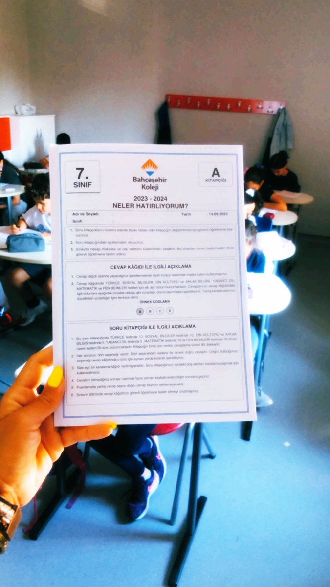 Bugün “Neler Hatırlıyorum?”sınavı ile Sevgili Öğrencilerimiz ilk sınavlarına girdiler. Başarılı ve mutlu çocuk yetiştirmek bizim işimiz.♥️💙<a href="/Bk_Selcuksahin/">Selçuk Sahin</a> @Kbra92258687537