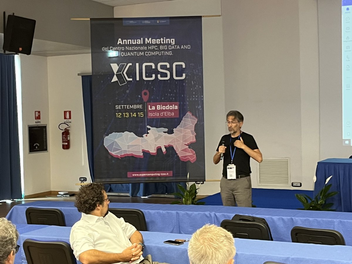 ICSC_Computing's tweet photo. Making the most of the innovation in #HPC, #BigData and #QuantumCompting realized by #ICSC to boost Italy's competitiveness and growth. This the focus of the last day of work at the annual meeting of the ICSC Italian Center. https://t.co/ddjoxu7PIr