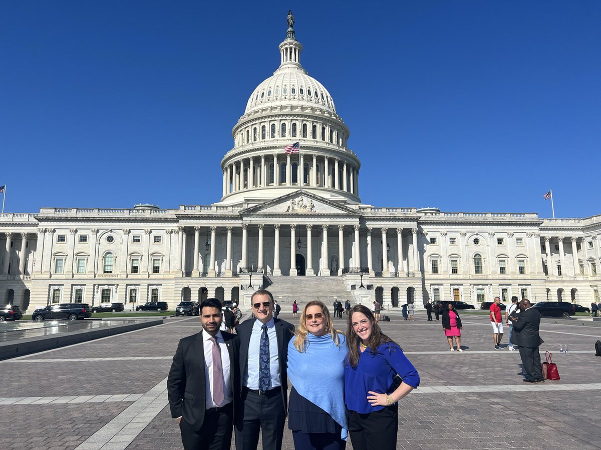 MTaskierMed's tweet photo. A great day to advocate for reauthorization of teaching health center GME with the @WrightCenterGME team. #THCGME residents provide more than 1 million primary care medical visits in 2023 to underserved communities. https://t.co/jWtxd3gvLt