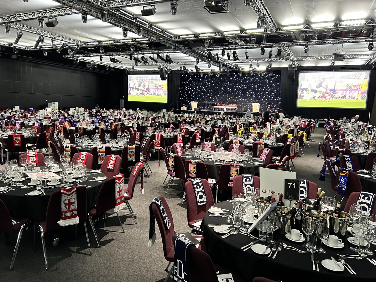 With more than 70 tables set and ready, @PandJLive is ready to host this evening’s fun-filled Sports Challenge black tie dinner which raises significant funds for local charities each year. If you’re attending tonight, please be sure to dig deep and give generously.