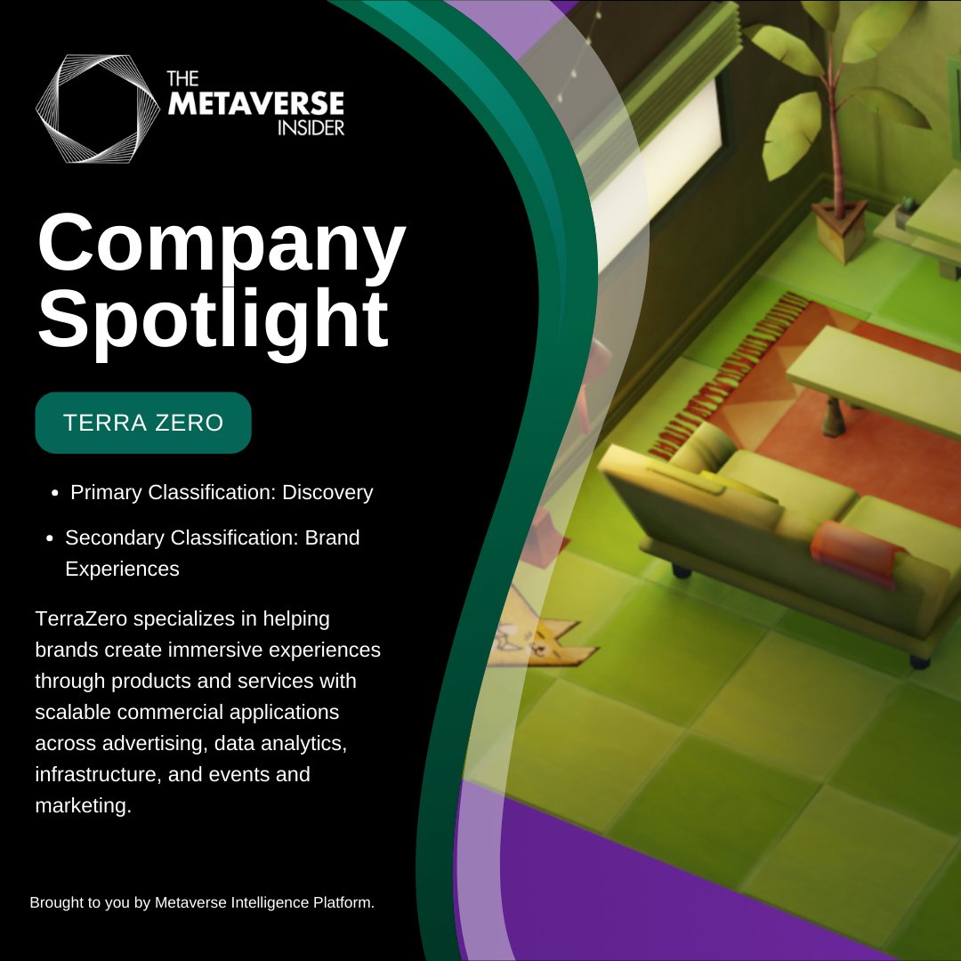 DigitalTwinI's tweet image. Metaverse company highlight: @TerraZeroTech👋  

Our intelligence platform gathers data from key companies and this week we highlight TerraZero !

Explore more: metaverseinsider.tech/data/

#Metaverse #IntelligenceData #AI #VR