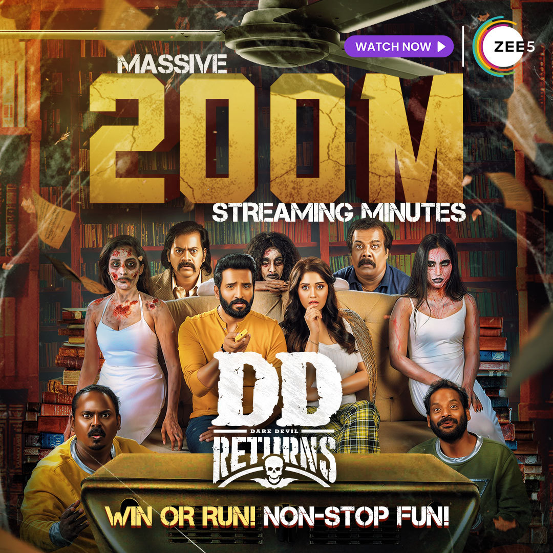 Santa_Gps29's tweet photo. இனிய🎍இரவு💅வணக்கம்
Non-Stop Comedy Kondattam.,🥰
The Biggest Comedy Blockbuster Of The Year #DDReturns Is Streaming Now On ZEE5.,💯
#Santhanam #Comedyking #Zee5 #OnlyOnZee5 #Santa #DDFilm #DD3 #GalattaGang
#SantaTiger🐯
@iamsanthanam @iampremanand
@KKumaravelMKS @ZEE5Tamil https://t.co/2JSBioNIoy