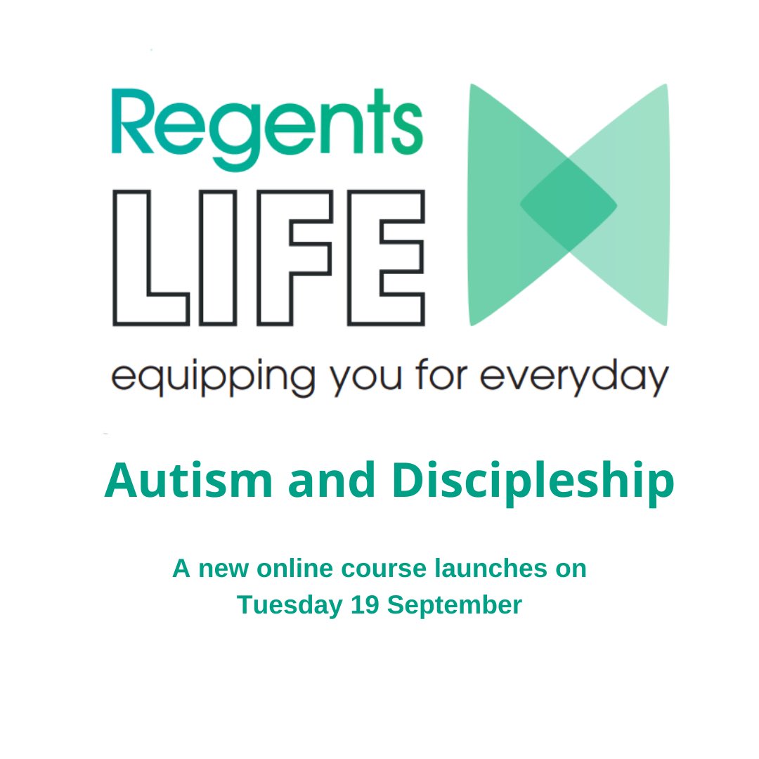 RegentsTC's tweet photo. ‘Autism and Discipleship’

The fourth ‘Regents LIFE’ short online course launches next Tuesday 19 September. 

Join @ClaireWTheology as she teaches and discusses everything about autism, and how we can ensure autistic people flourish in church life. 

https://t.co/robY8YdbJx https://t.co/j2UZS7L9fV