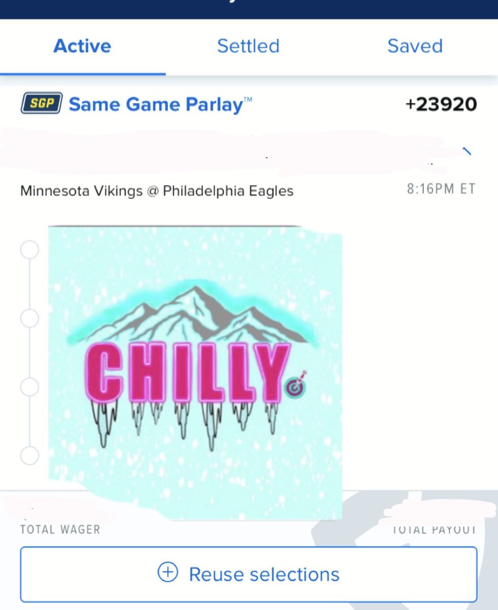 ChillyBets's tweet photo. TNF 4 legs..
$4.50 to win $1000

What if I told you 2 of the 4 legs happened last week? Gonna be a good night for the Chilly gang!!! Enough Retweets and I leak as a free play https://t.co/La5ajVoTf8