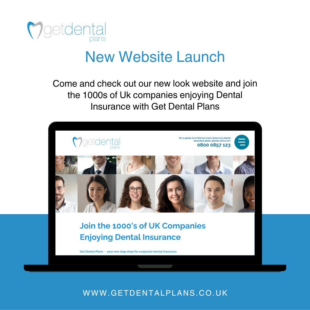 Come and take a look at our new look website and find out more about the benefits of offering your employees dental insurance from Get Dental Plans.
getdentalplans.co.uk
#dentalinsurance #dentalcare #employeebenefits