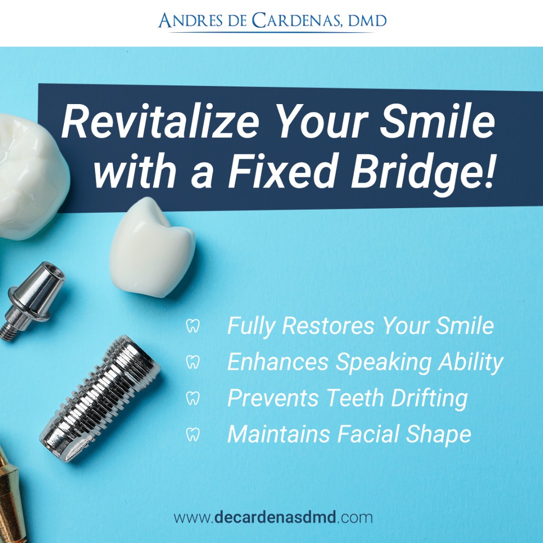 drdecardenas's tweet image. Reclaim your radiant smile with the Fixed Bridge procedure at Dr. de Cardenas' clinic in Miami. 

Go from missing gaps to full functionality and confidence. 

Schedule your consultation today and rediscover the joy of a flawless smile!

#FixedBridge #MiamiDentistry #DrDeCardenas