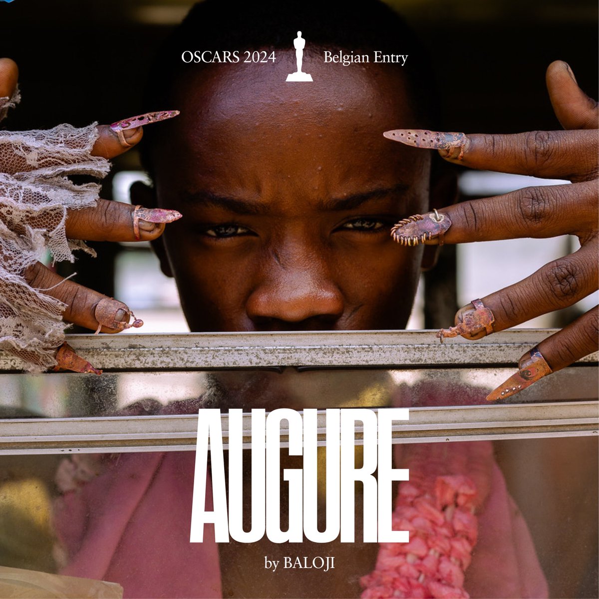AUGURE 🇧🇪 ENTRY FOR OSCARS 🇨🇩
Proud to represent Belgium to the Oscar committees 
Proud for the narrative, the cultural meaning behind this selection. 
From the asylum, the order to leave the territory…We coming from so far, it’s a beautiful ode to resilience, perseverance.