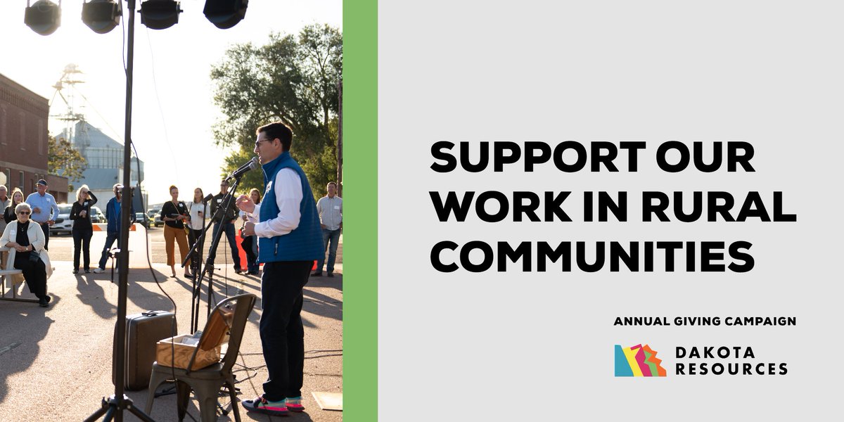 Our annual giving campaign is an opportunity for you to show your support for Dakota Resources!

We launched this campaign this week, but the work will continue through the end of the year. Submit a tax-deductible donation by clicking here: dakotaresources.org/donate/donatio…

Thank you!