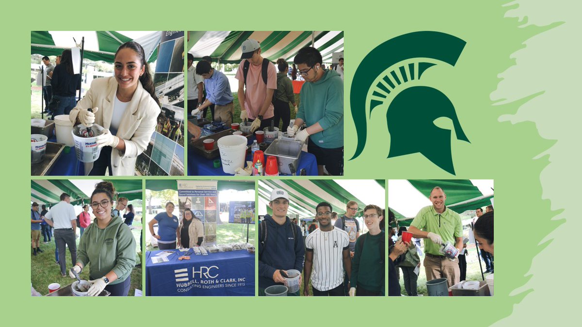 HRCengr's tweet photo. HRC had a great hands-on experience with students at the MSU Industry Days!
#hrcengr #MSUEngineering #concrete https://t.co/8sJupvklre