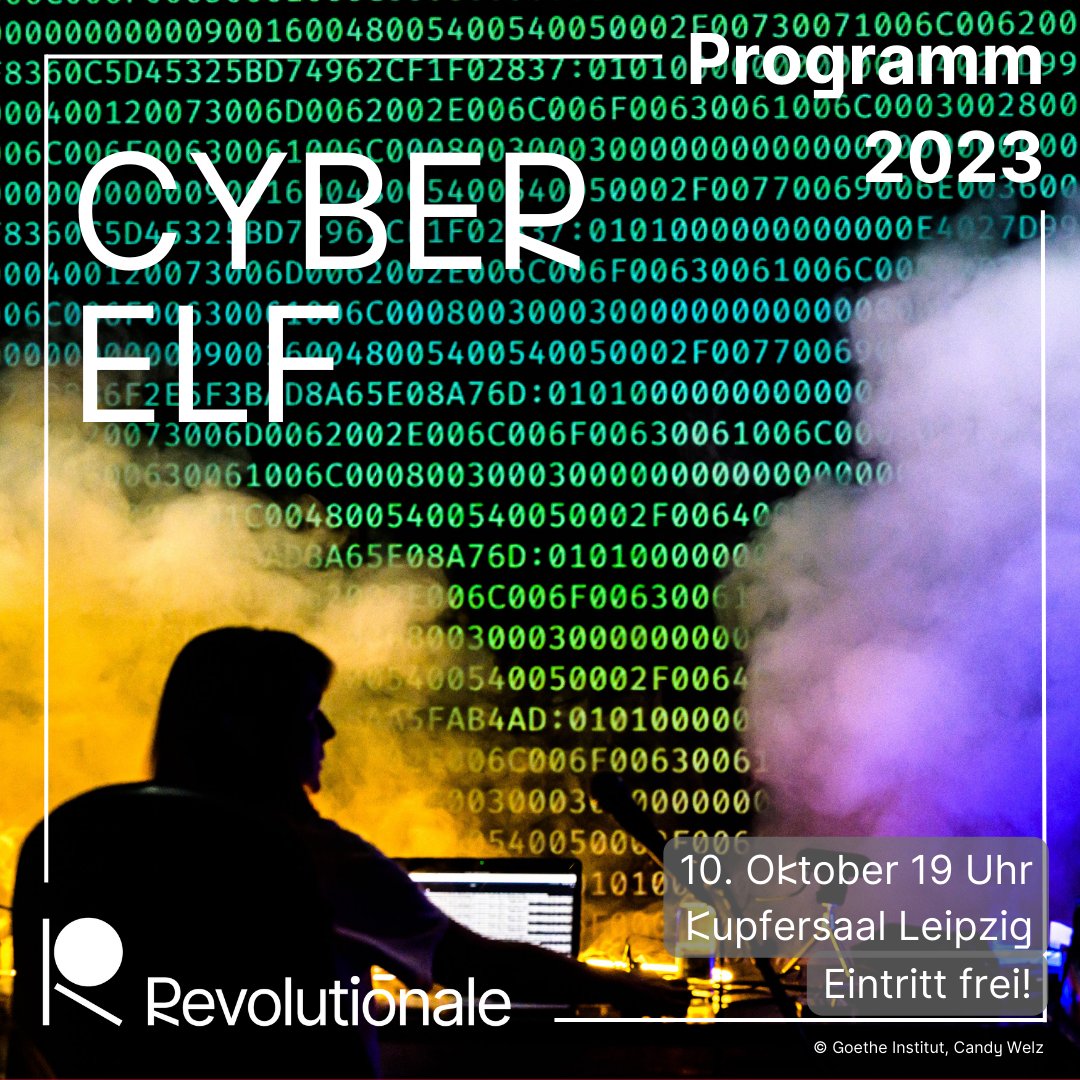 2023 PROGRAM ONLINE! 📲revolutionale.de/programm-2023 On October 10, 7 pm, we start with a lecture-performance by @MagdaSzpecht - a fascinating insight into the digital battlefield of modern information warfare. 💬including a discussion on #Cyberactivism with @Rainer_Rehak @fiff_de