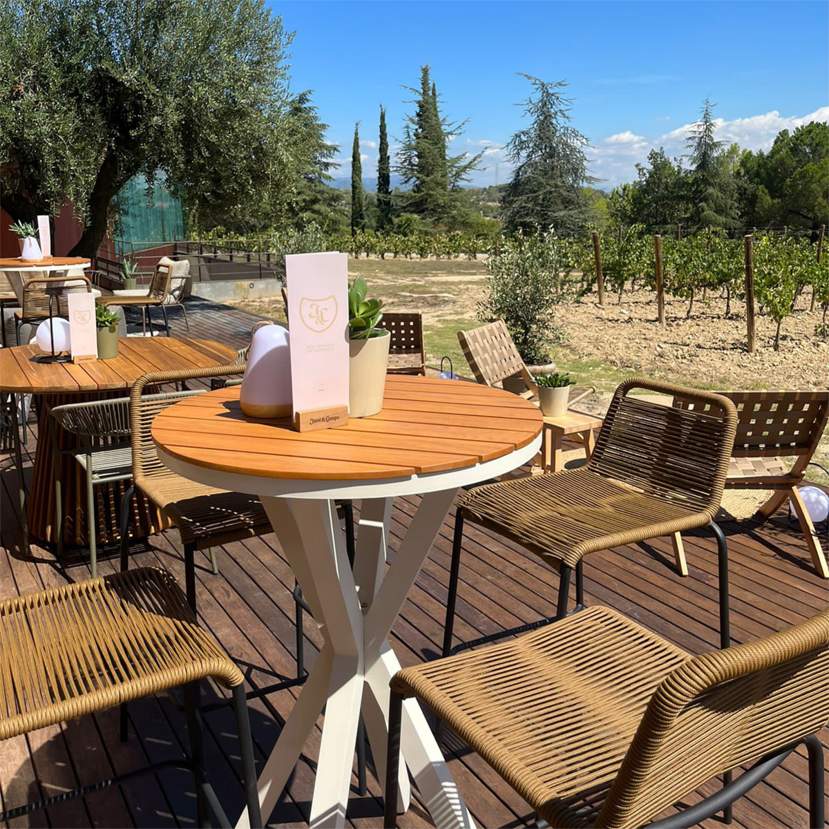 juveycamps's tweet photo. 🥂Inauguramos “La Terraza de Espiells” un nuevo espacio donde disfrutar de los espumosos Juvé &amp; Camps en el corazón de nuestros viñedos.

🕙Horario de apertura 
Viernes de septiembre y octubre
De 18:30 h a 21:30 h
Celler d’Espiells, BV-2247, Sant Sadurní d'Anoia
·
#juveycamps https://t.co/GcgzN0ayjm